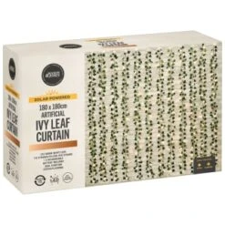 Solar Powered Artificial Ivy Leaf Curtain 180 X 180cm 11 Solar Powered Artificial Ivy Leaf Curtain 180 X 180cm -Big Brand Store 392924 180x180cm solar artificial ivy leaf curtain 5