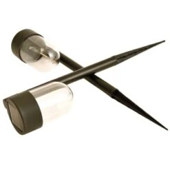 Monaco Solar Powered Post Lights 2pk -Big Brand Store 392976 2 pack monaco solar powered post lights 2