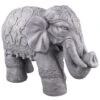 B&M Large Stone Elephant Ornament 2 B&M Large Stone Elephant Ornament -Big Brand Store 392981 large decorative stone elephant