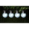 Crackle Glass Hanging Solar Lights 4pk 2 Crackle Glass Hanging Solar Lights 4pk -Big Brand Store 393004 4 pack crackle glass hanging solar lights
