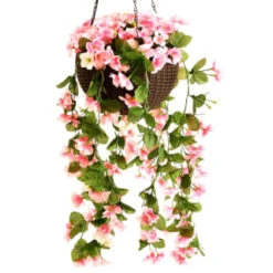 Solar Powered Artificial Floral Hanging Basket 10 Solar Powered Artificial Floral Hanging Basket -Big Brand Store 393030 solar powered artificial floral hanging basket 4