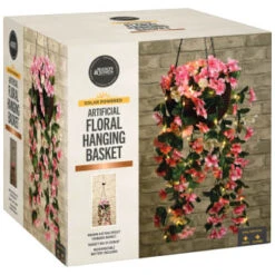 Solar Powered Artificial Floral Hanging Basket 11 Solar Powered Artificial Floral Hanging Basket -Big Brand Store 393030 solar powered artificial floral hanging basket 5