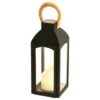 Solar Powered Wooden Effect Handle Lantern 2 Solar Powered Wooden Effect Handle Lantern -Big Brand Store 393040 solar powered wooden effect handle lantern with flame effect candle 2