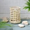 B&M Woven Candle Holder 2 B&M Woven Candle Holder -Big Brand Store 393047 ocean air woven candle 2