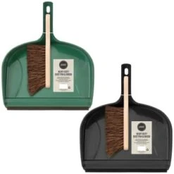Heavy Duty Dustpan & Bassine Brush Set - Black 9 Heavy Duty Dustpan & Bassine Brush Set - Black -Big Brand Store 393245 heavy duty dustpan and bassine brush set group