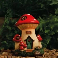 B&M Assorted Mushroom House Ornament With Glowing Solar Light 13 B&M Assorted Mushroom House Ornament With Glowing Solar Light -Big Brand Store 393429 mushroom house ornament with glowing solar light 4