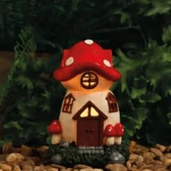 B&M Assorted Mushroom House Ornament With Glowing Solar Light 14 B&M Assorted Mushroom House Ornament With Glowing Solar Light -Big Brand Store 393429 mushroom house ornament with glowing solar light 5