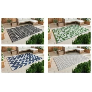 B&M Extra Large Outdoor Rug 1.5 X 2.1m - Green 4 B&M Extra Large Outdoor Rug 1.5 X 2.1m - Green - Image 2