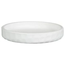 B&M White Ceramic Planter With Base Plate 9 B&M White Ceramic Planter With Base Plate -Big Brand Store 393651 white ceramic planter with base plate