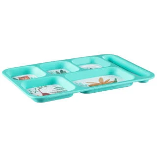 B&M Little Safari Large Kids Platter - Blue 4 B&M Little Safari Large Kids Platter - Blue - Image 2