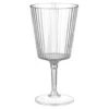 B&M Ridged Wine Glass - Clear -Big Brand Store 394257 ridged wine glass clear