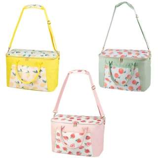 B&M Fruit Print Cooler Bag - Strawberries 3 B&M Fruit Print Cooler Bag - Strawberries - Image 2