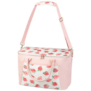 B&M Fruit Print Cooler Bag - Strawberries 2 B&M Fruit Print Cooler Bag - Strawberries