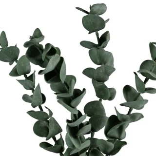 B&M Stone White Vase With Plants 4 B&M Stone White Vase With Plants - Image 2