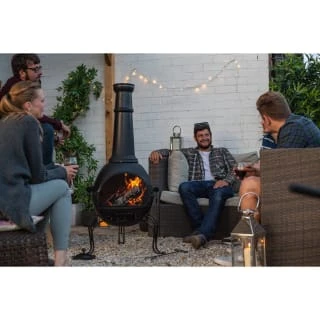 B&M La Hacienda Muricia Steel XL Chimenea 136cm 4 B&M La Hacienda Muricia Steel XL Chimenea 136cm - Image 2