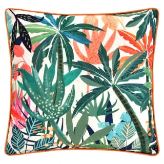 B&M Tropical Print Shower Resistant Cushion 43 X 43cm 3 B&M Tropical Print Shower Resistant Cushion 43 X 43cm