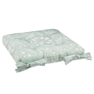 B&M Luxury Seat Pad - Green Floral Print 4 B&M Luxury Seat Pad - Green Floral Print - Image 2