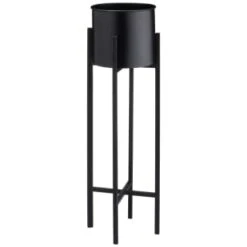 B&M Tall Round Planter 2pk - Black 5 B&M Tall Round Planter 2pk - Black -Big Brand Store 397834 2pk tall round planters 2